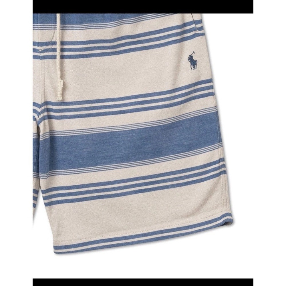 Polo Ralph Lauren Striped Spa Terry Shorts - Patina Stripe 5XB - Picture 5 of 5